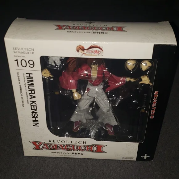 Revoltech Yamaguchi Series 109 Himura Kenshin 135mm Action Figure New In Box - Picture 2 of 11